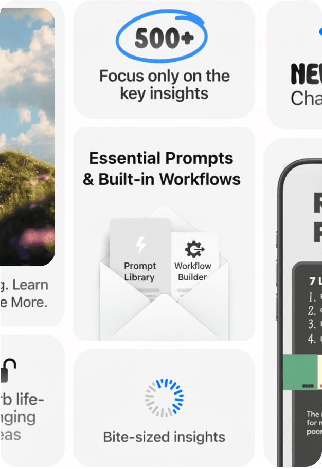 LearnStash feature bento grid